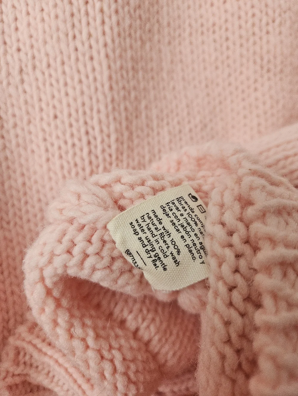babaa wool pink vest